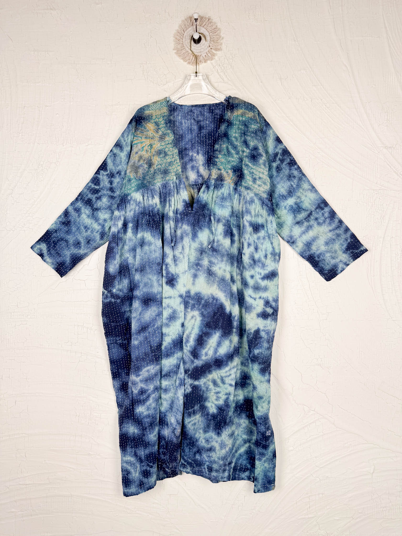 kantha tie-dye cropped jumpsuit - Love Protect Sustain