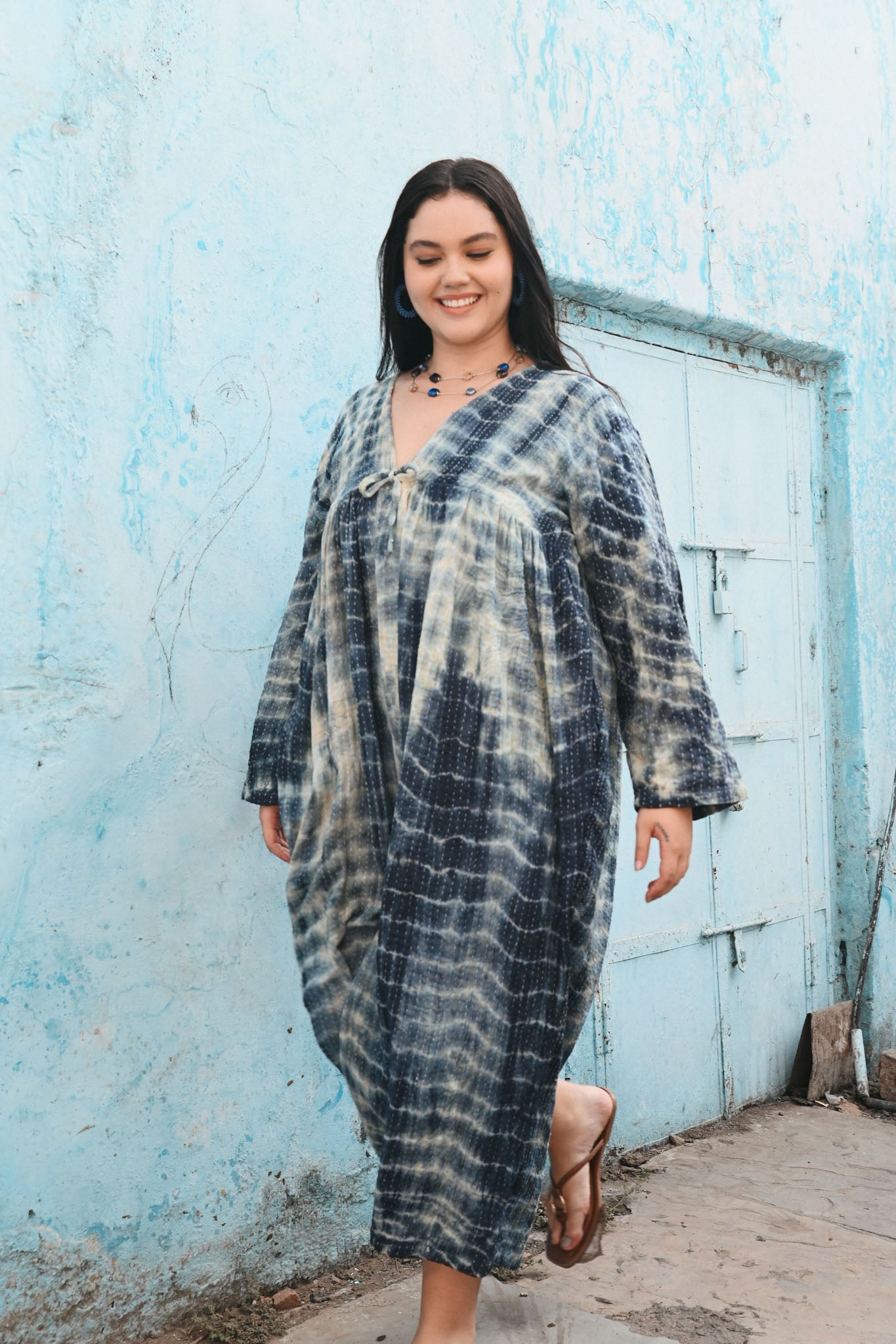 kantha tie-dye jumpsuit for women - Love Protect Sustain