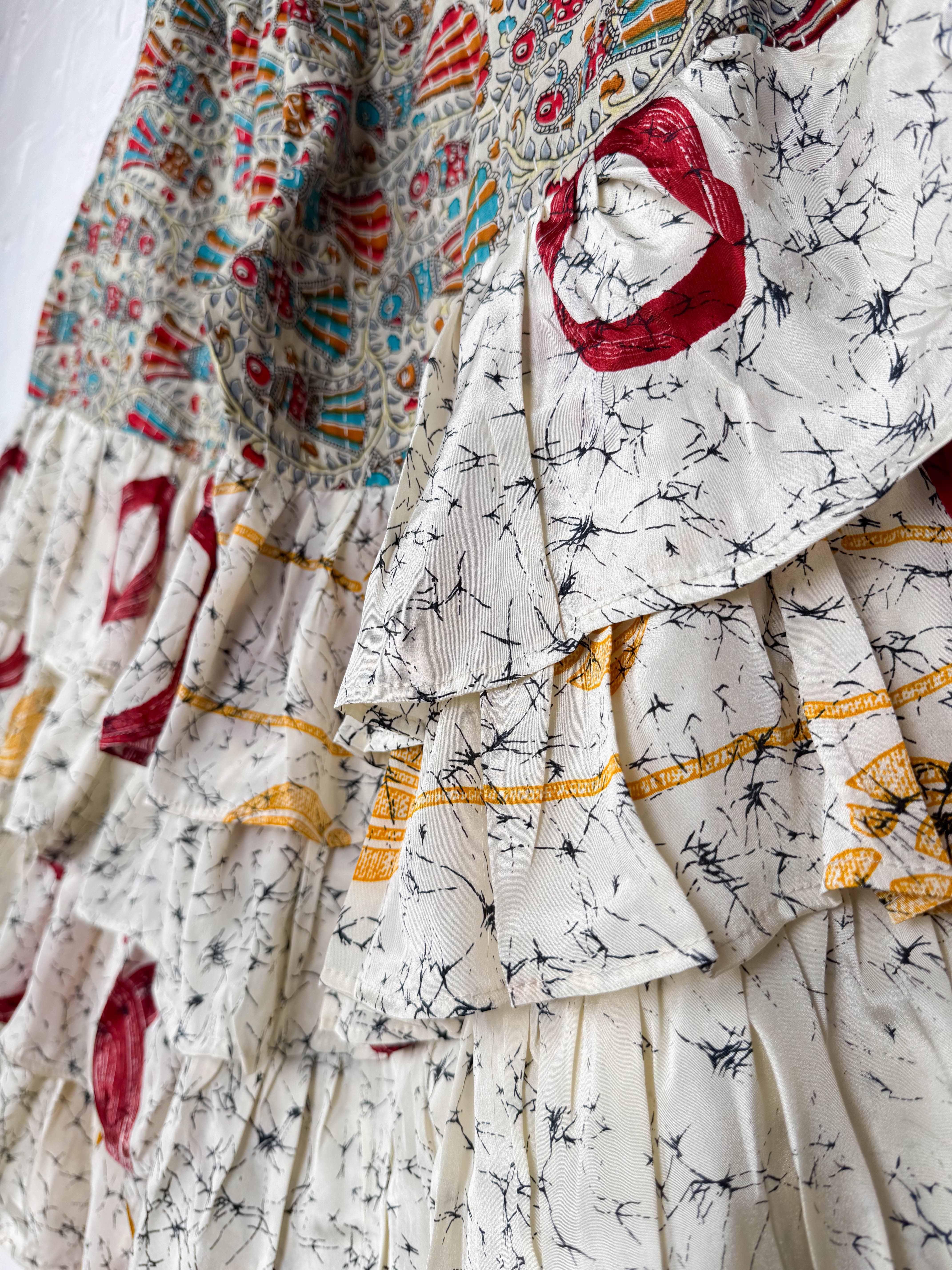 kantha tiered pants - Love Protect Sustain