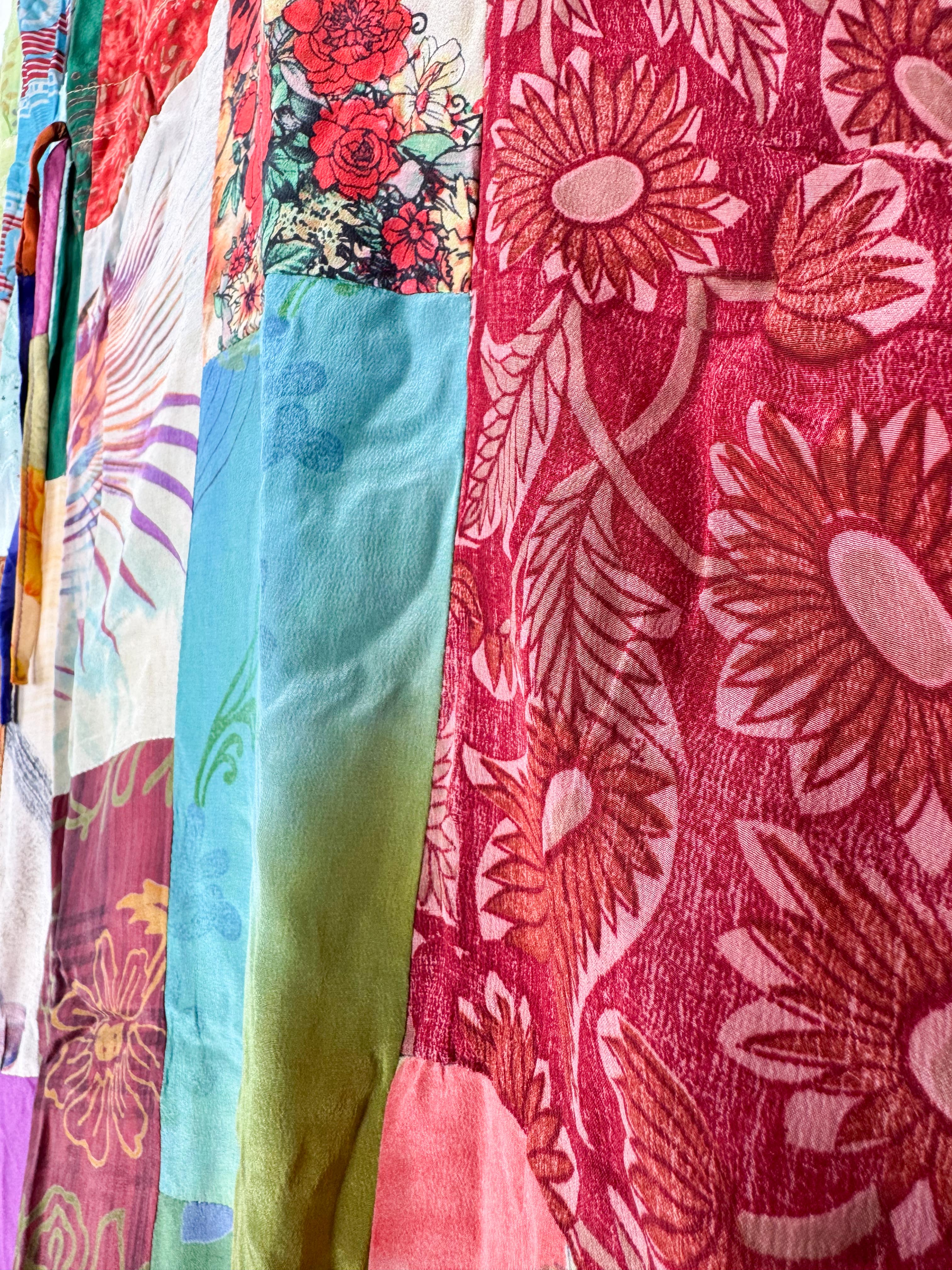 maxi patchwork jumpsuit hippie - Love Protect Sustain