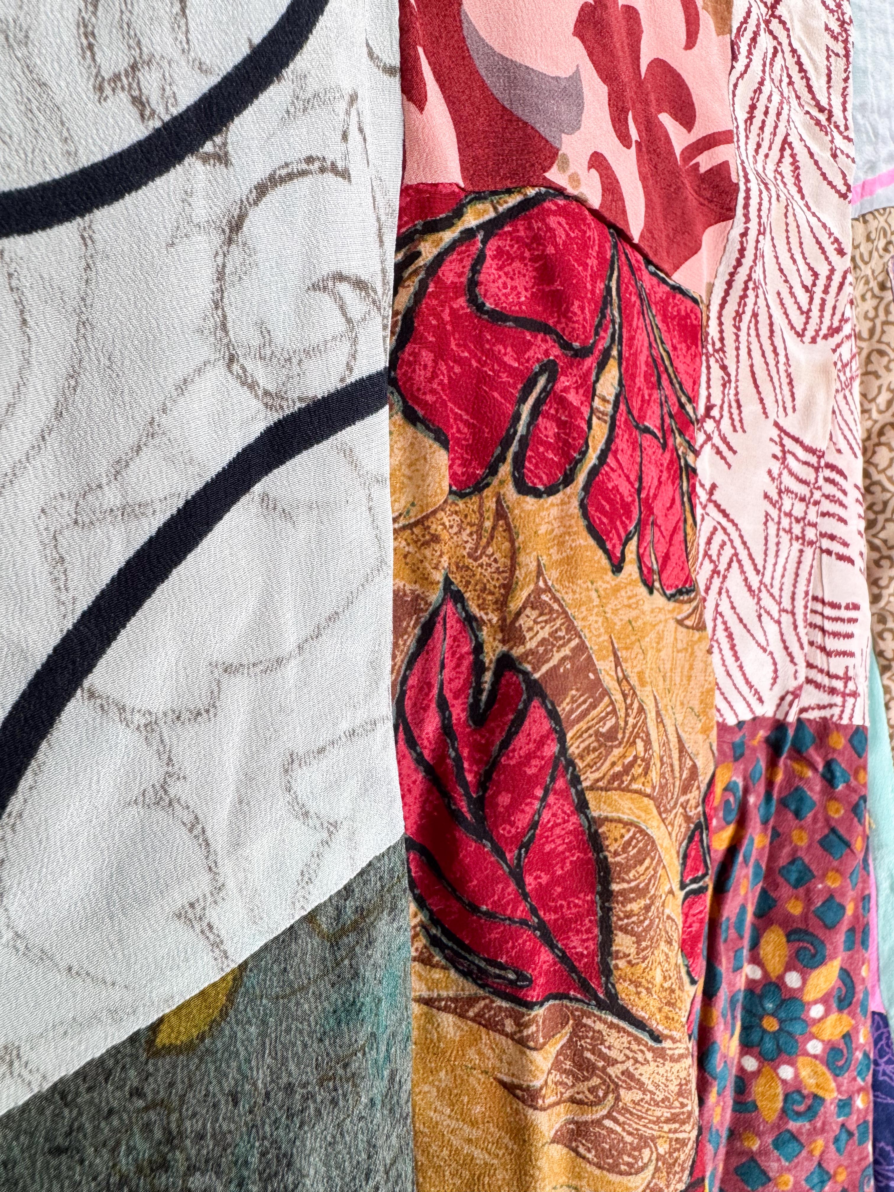 multi-color patchwork jumpsuit women - Love Protect Sustain