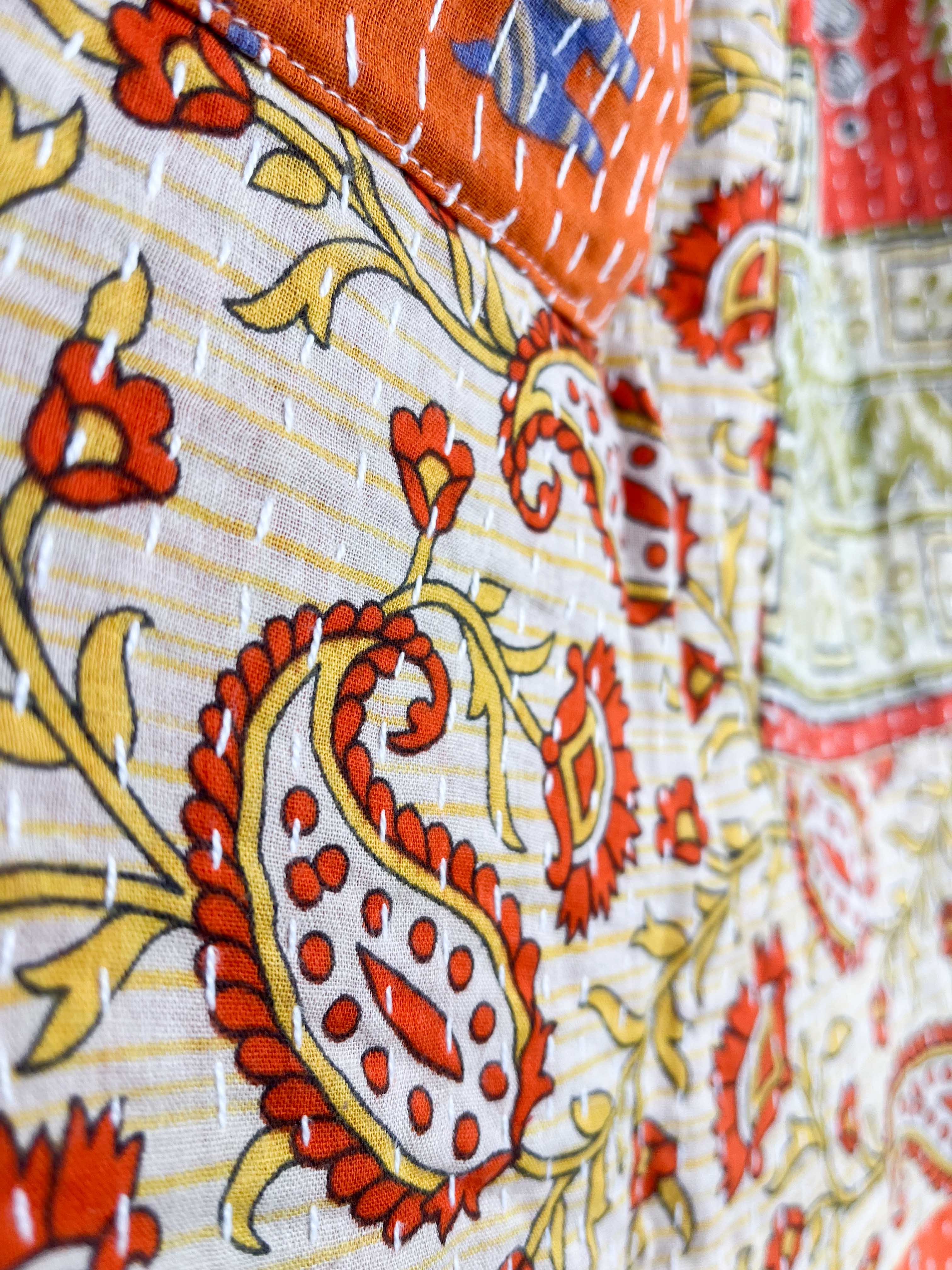 paisley kantha skirt - Love Protect Sustain