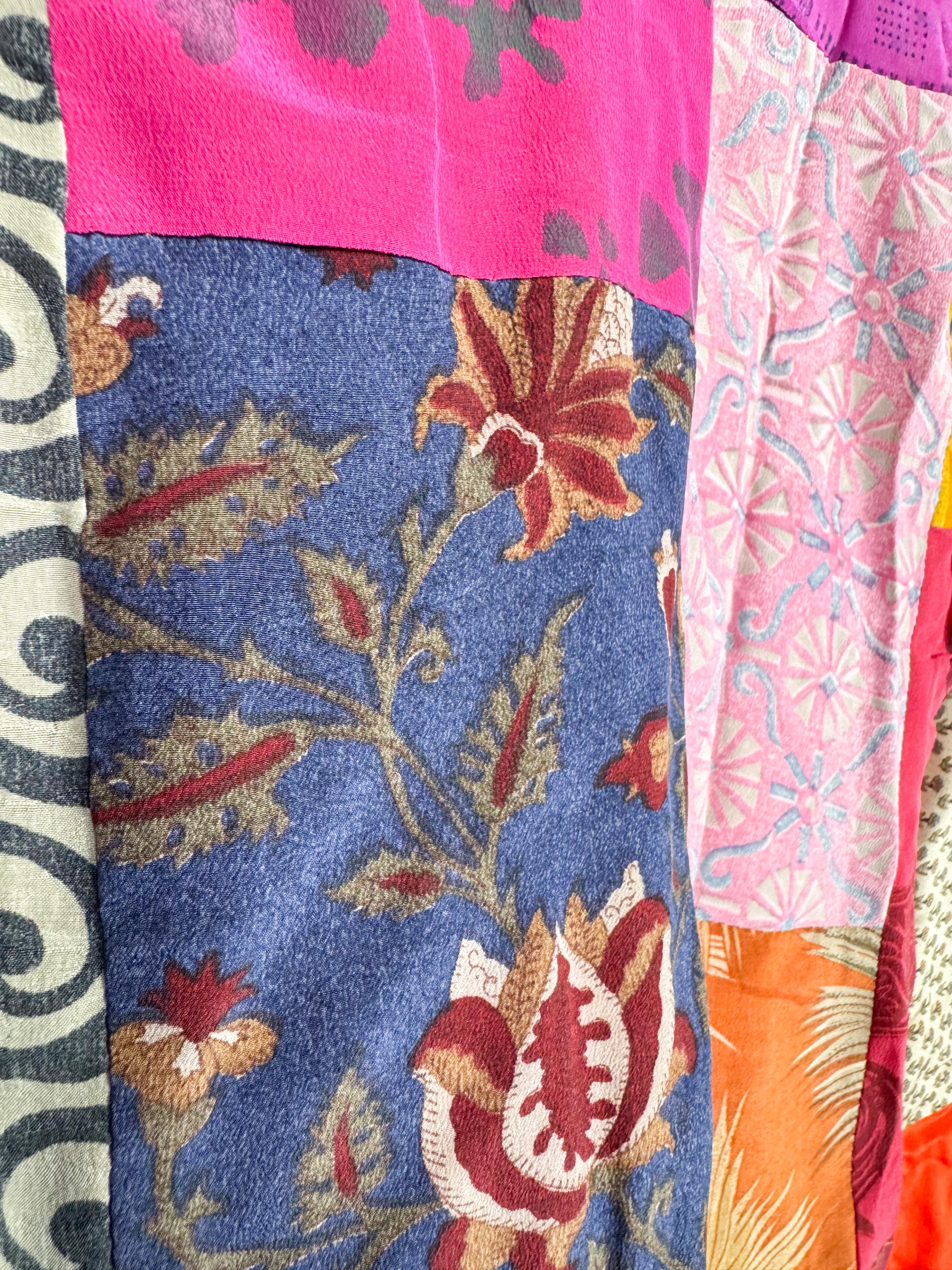 patchwork bohemian jumpsuit women - Love Protect Sustain