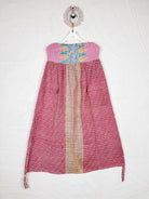 pink kantha skirt - Love Protect Sustain