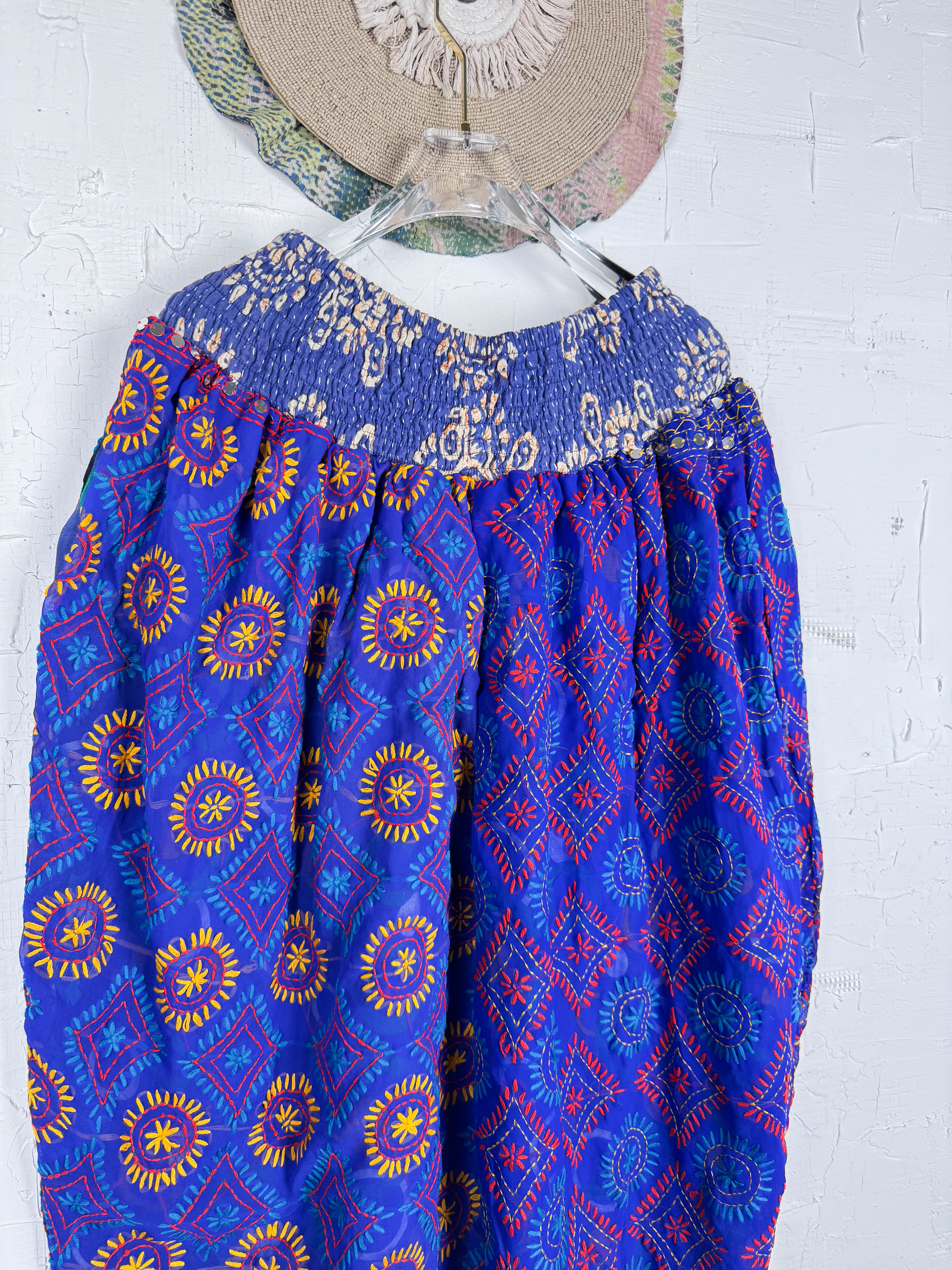 purple vintage boho pants- Love Protect Sustain 