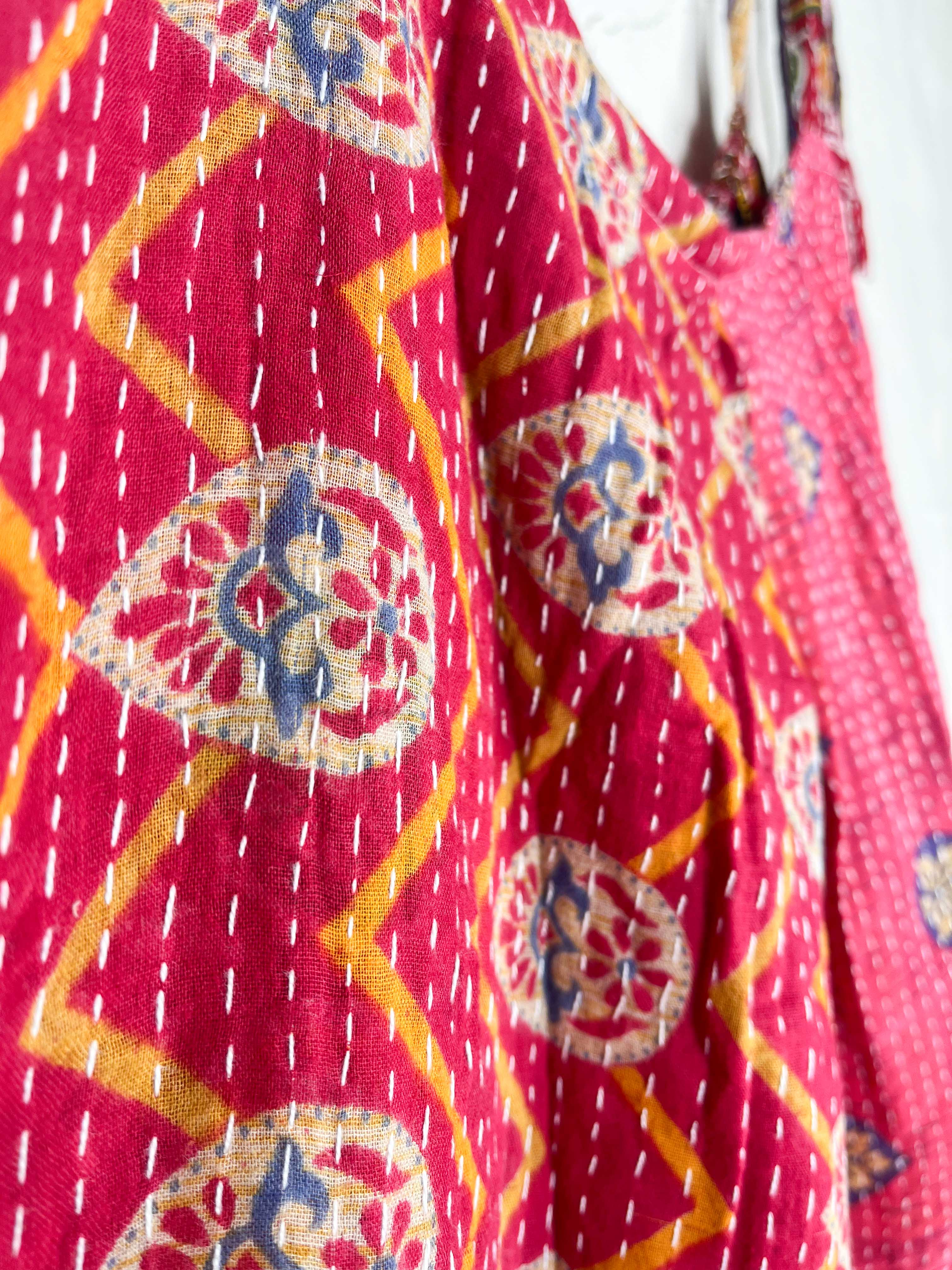 repurposed saree jumpsuit - Love Protect Sustain