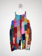 slouchy patchwork jumpsuit women - Love Protect Sustain