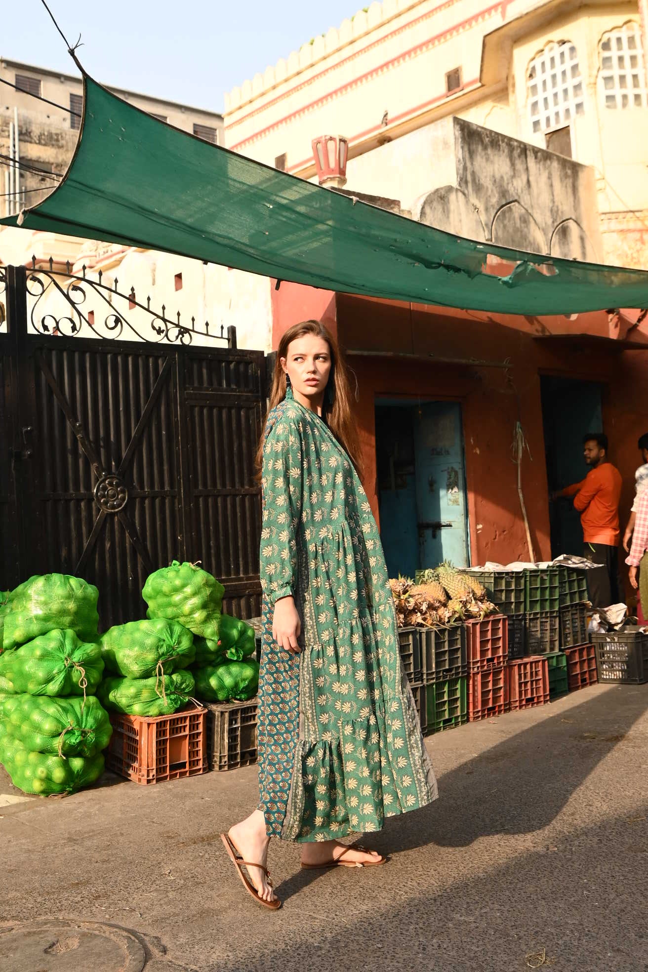 summer bohemian silk dress - Love Protect Sustain