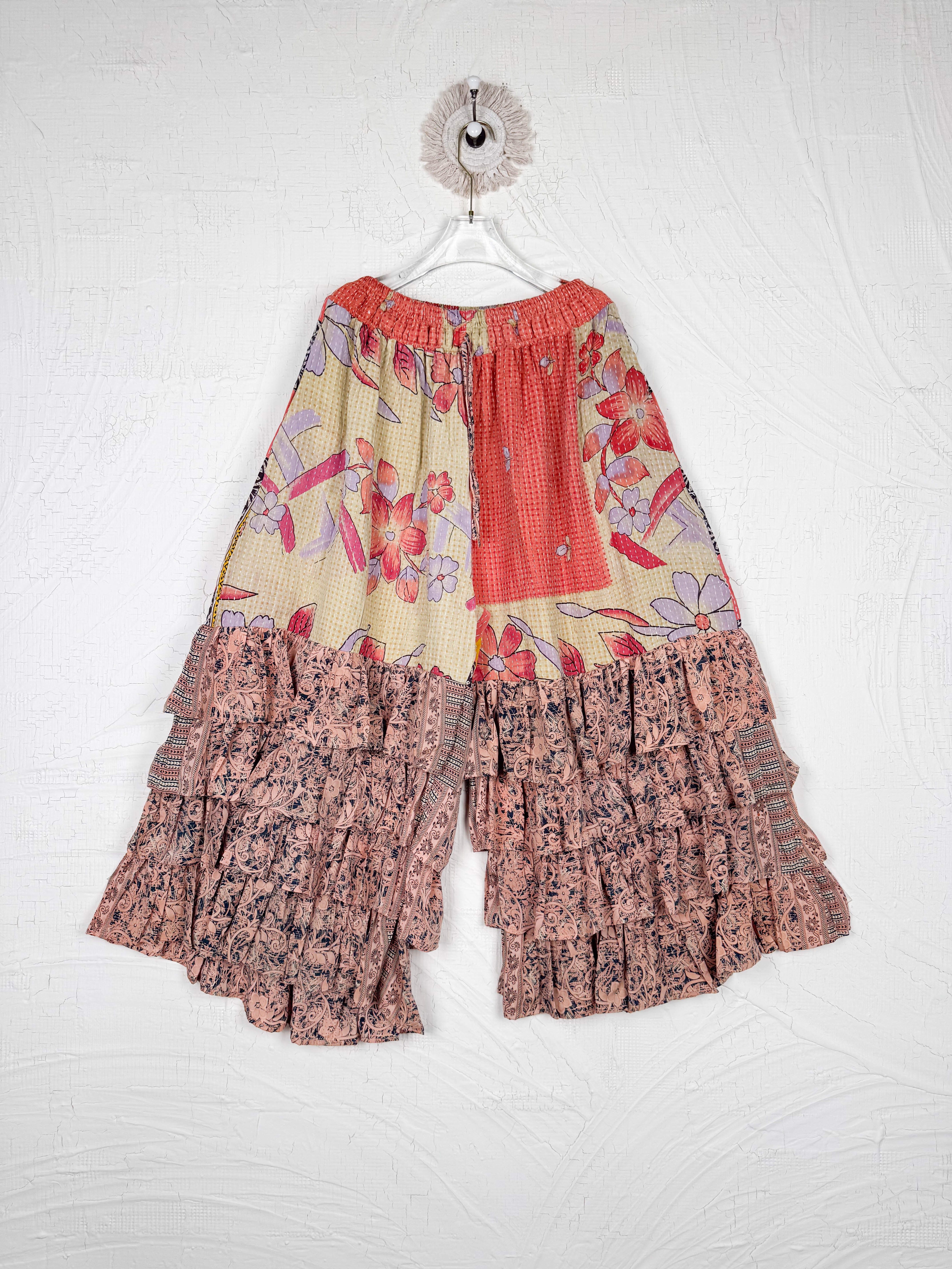 upcycled kantha ruffle clothing - Love Protect Sustain