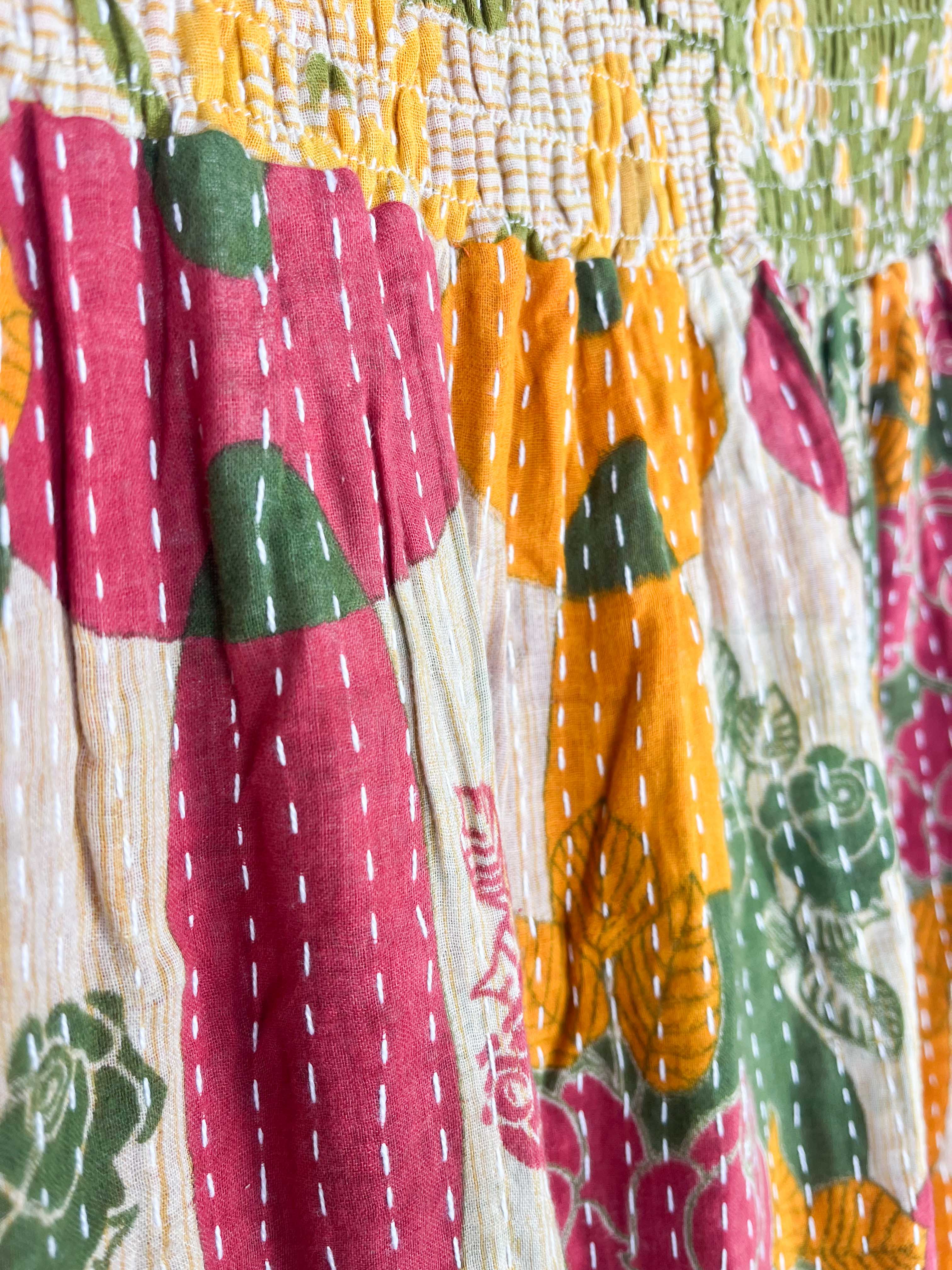 upcycled sari skirt - Love Protect Sustain