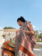 vintage boho kantha jumpsuit - Love Protect Sustain