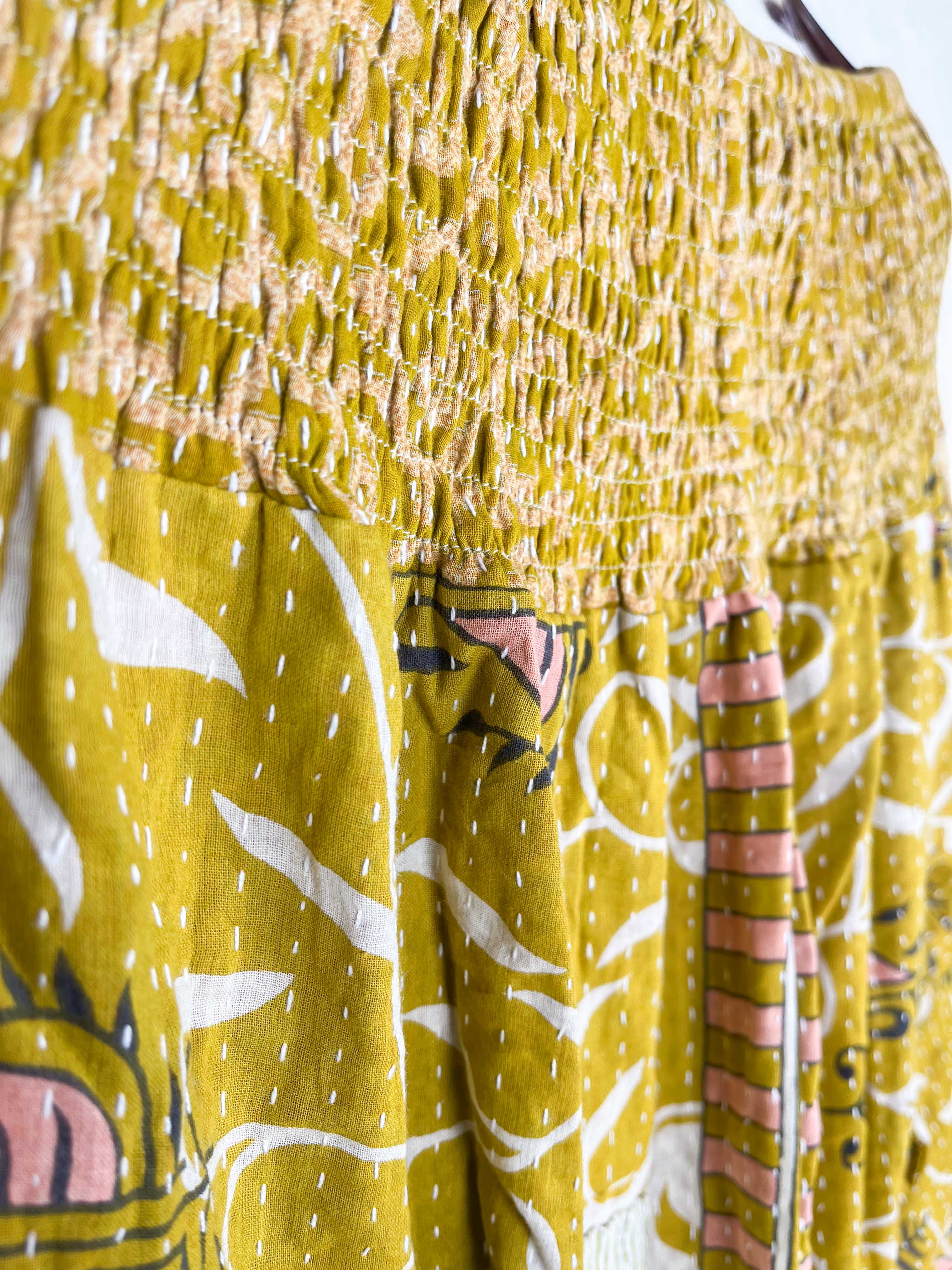 vintage kantha boho skirt - Love Protect Sustain