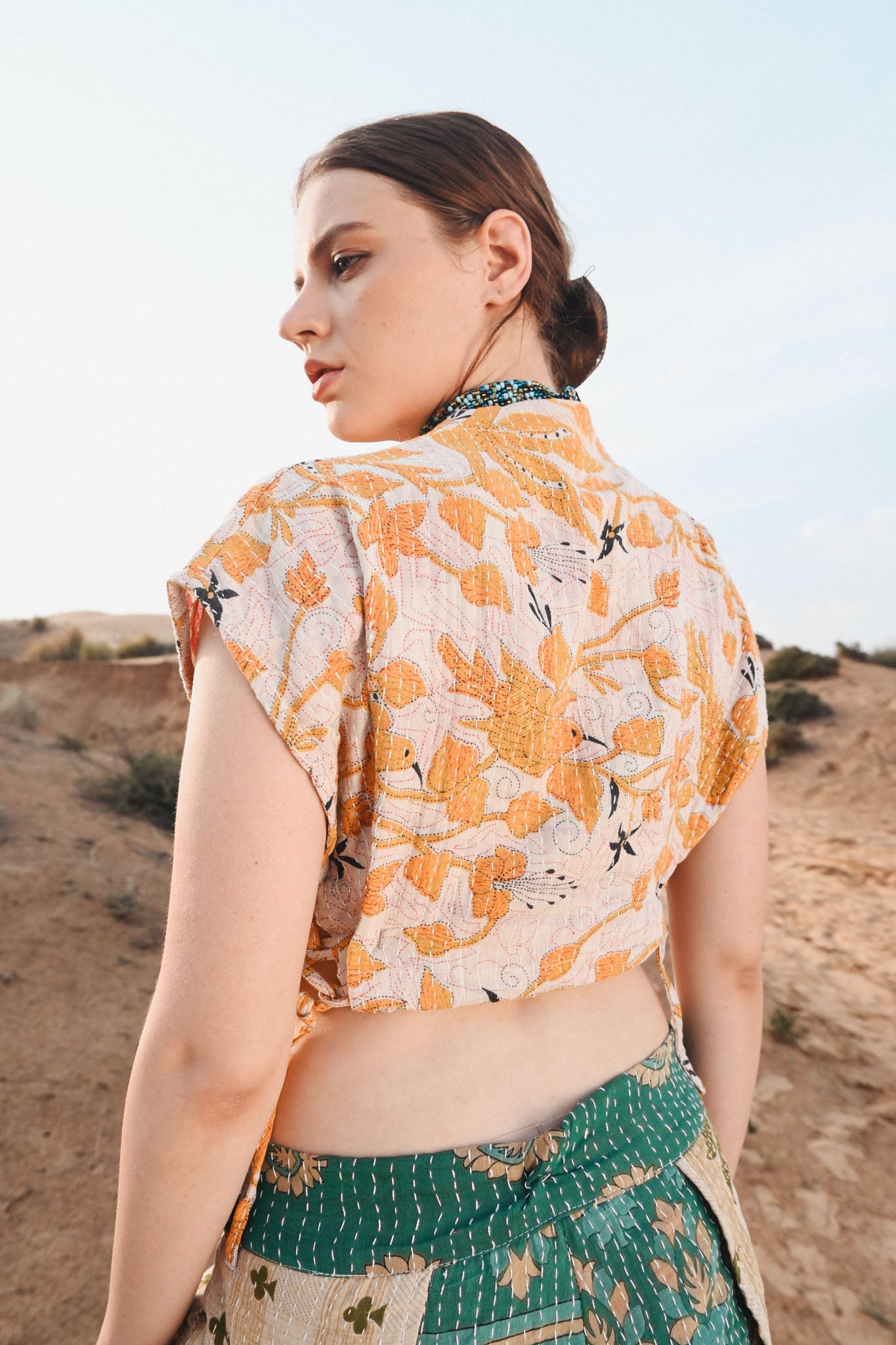 vintage kantha top - Love Protect Sustain