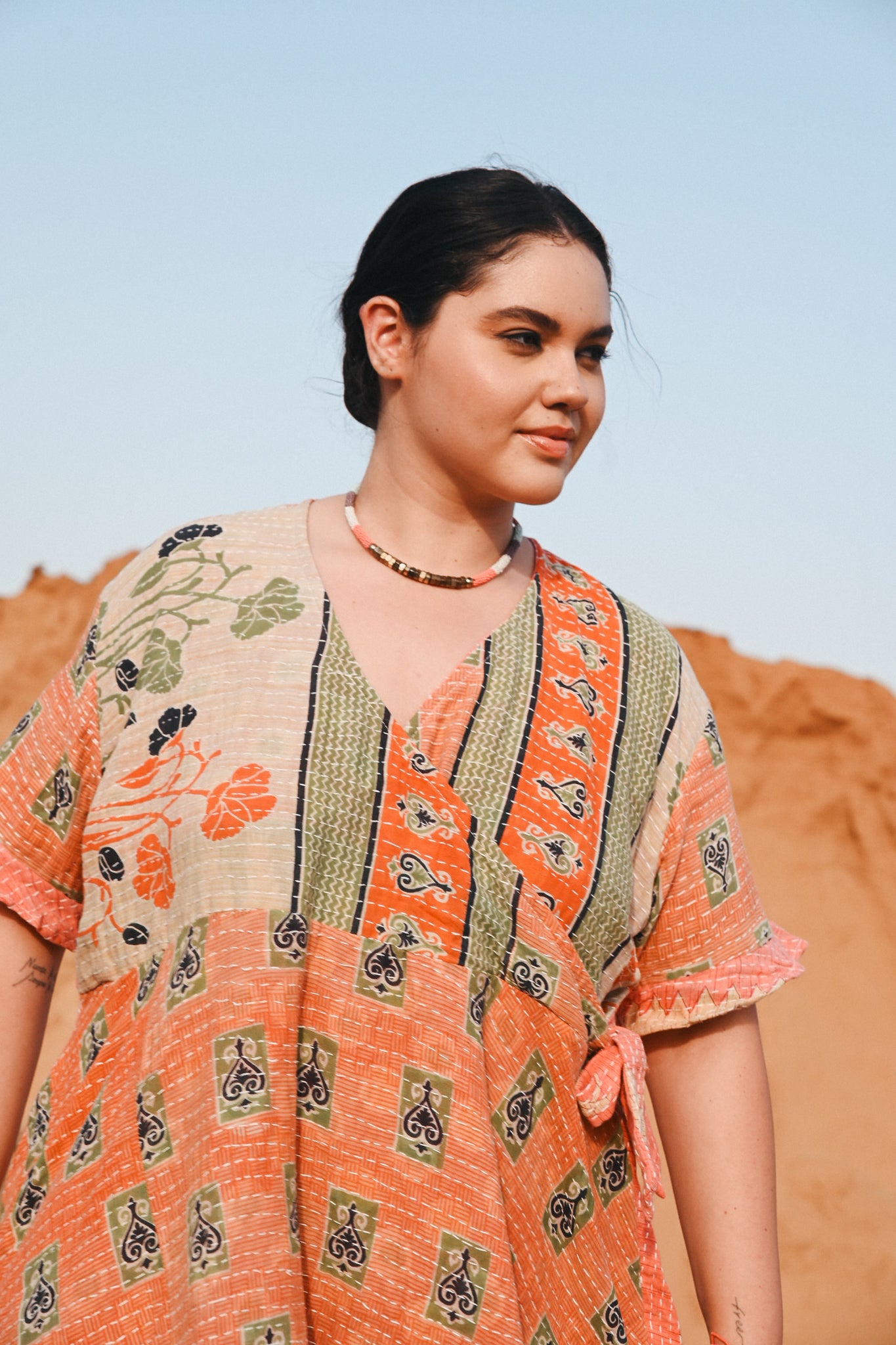vintage kantha frill dress - Love Protect Sustain 