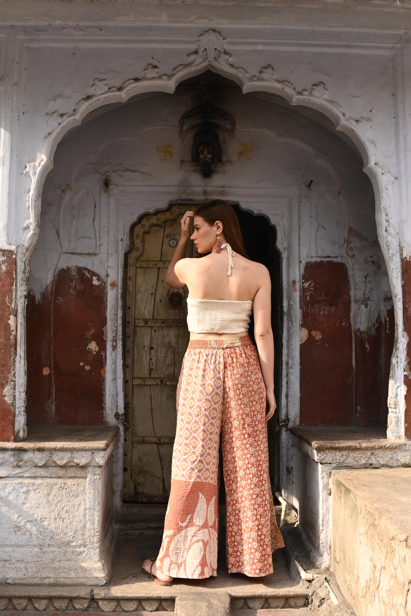 vintage kantha pants - Love Protect Sustain