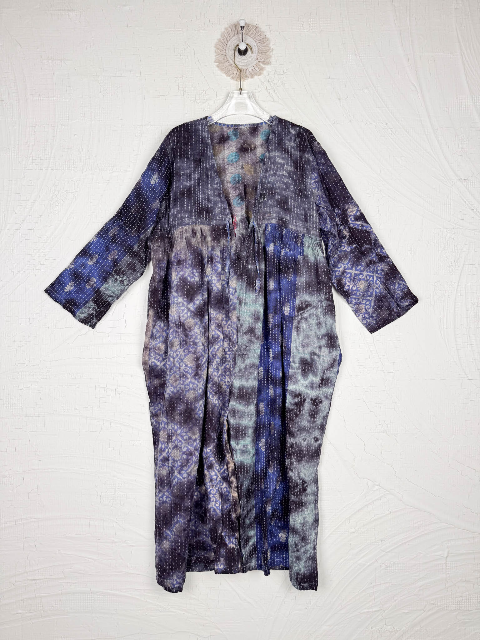 vintage kantha tie dye outfit - Love Protect Sustain