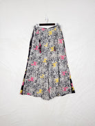 vintage print black pant - Love Protect Sustain 