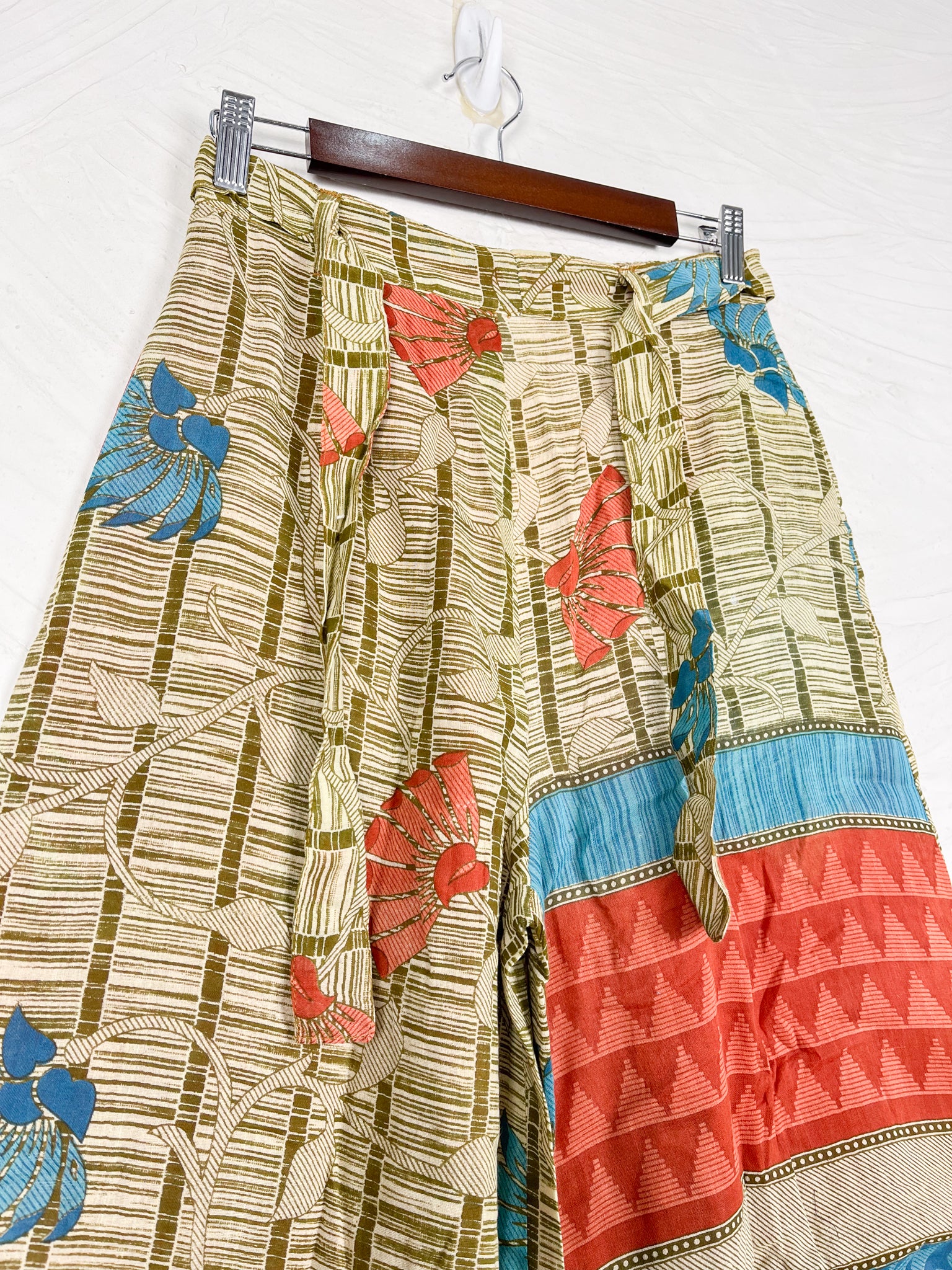 vintage print pants - Love Protect Sustain 