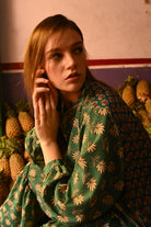 vintage silk dress women - Love Protect Sustain