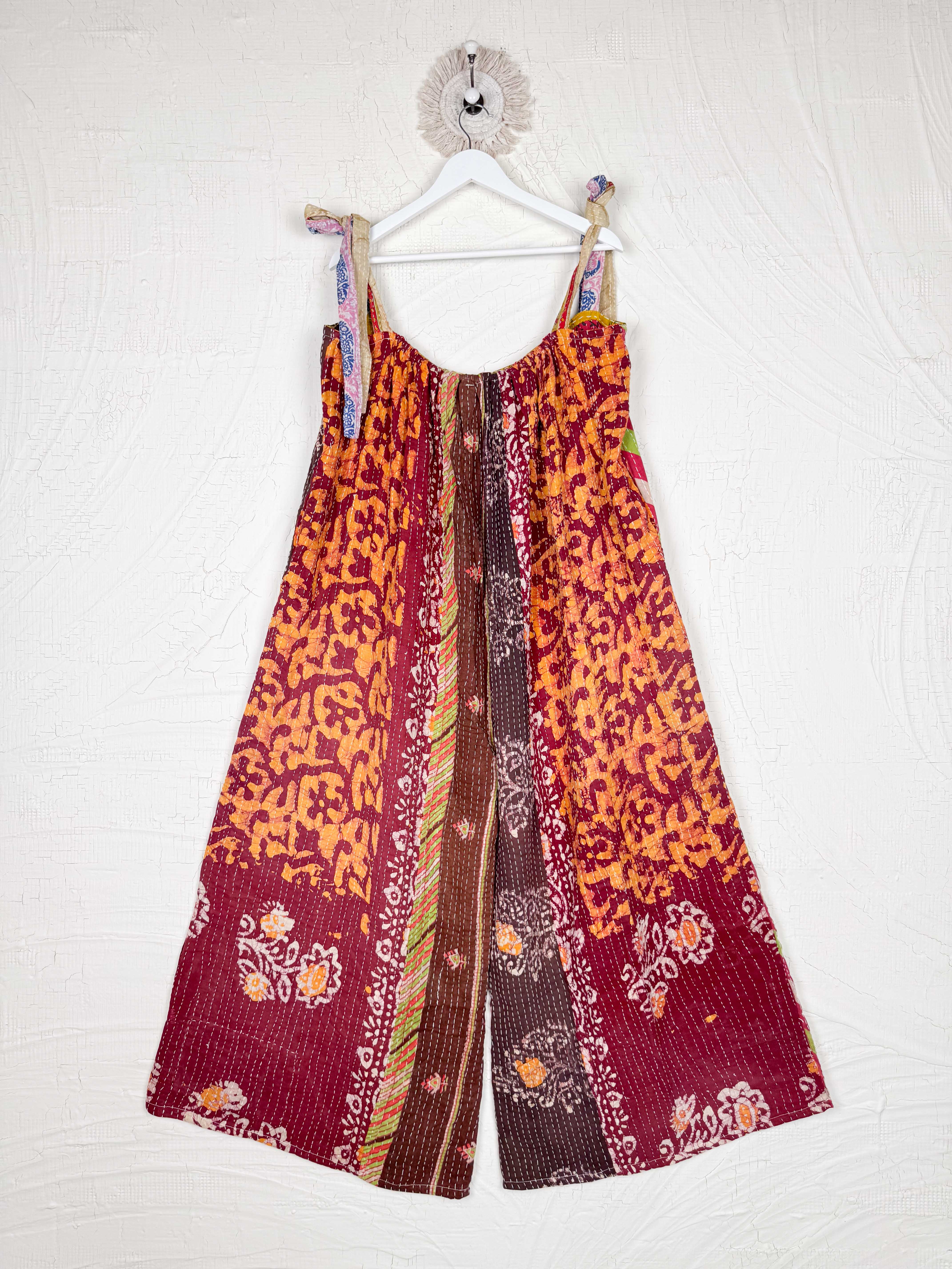 wide leg sleeveless jumpsuit - Love Protect Sustain