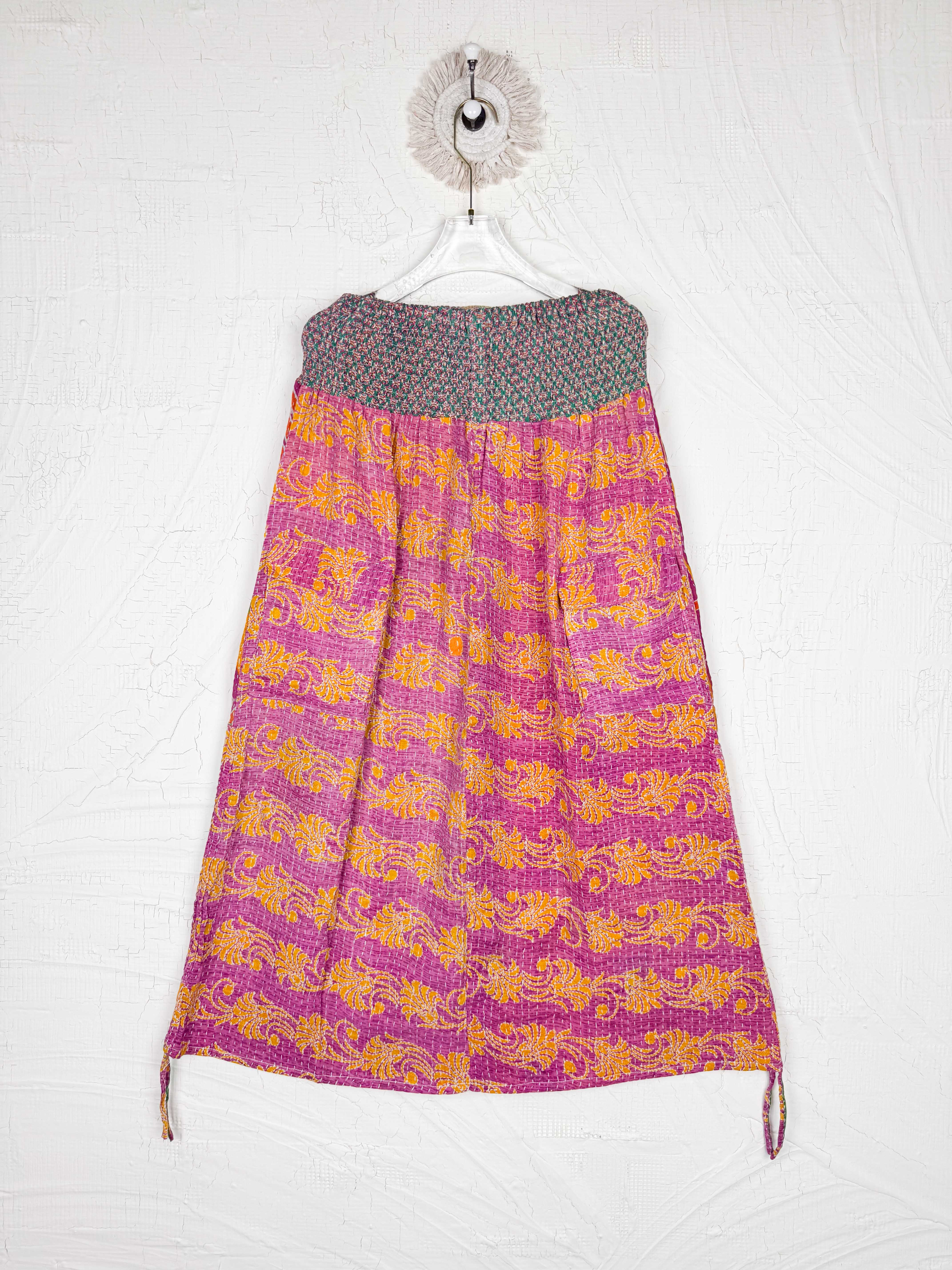 women festival kantha skirt - Love Protect Sustain