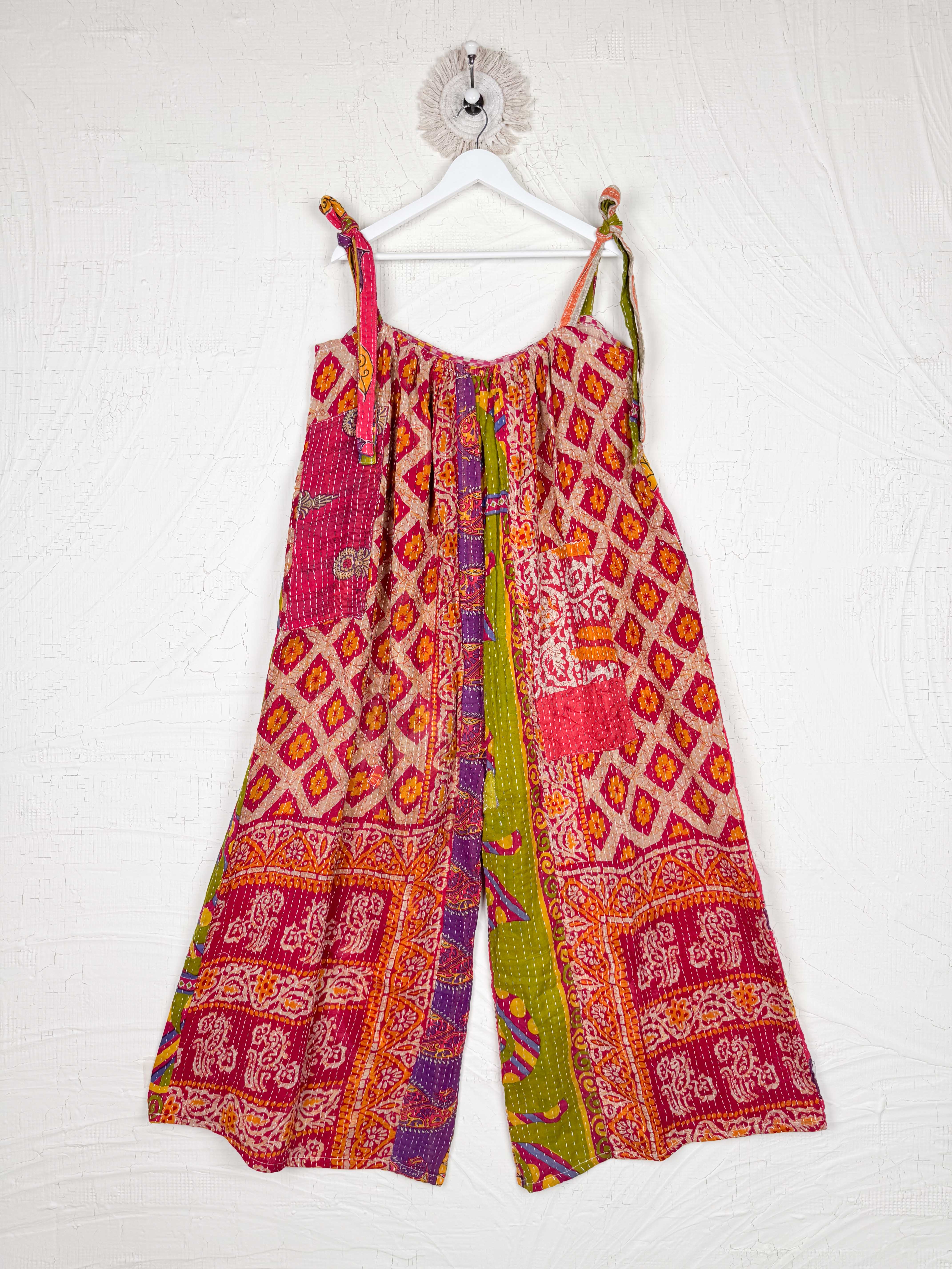 women handmade kantha jumpsuit - Love Protect Sustain