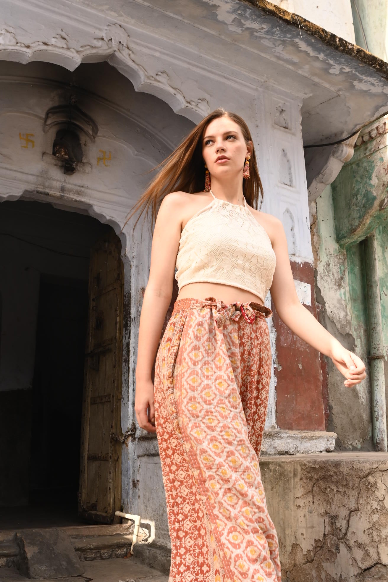 women kantha hippie pants - Love Protect Sustain